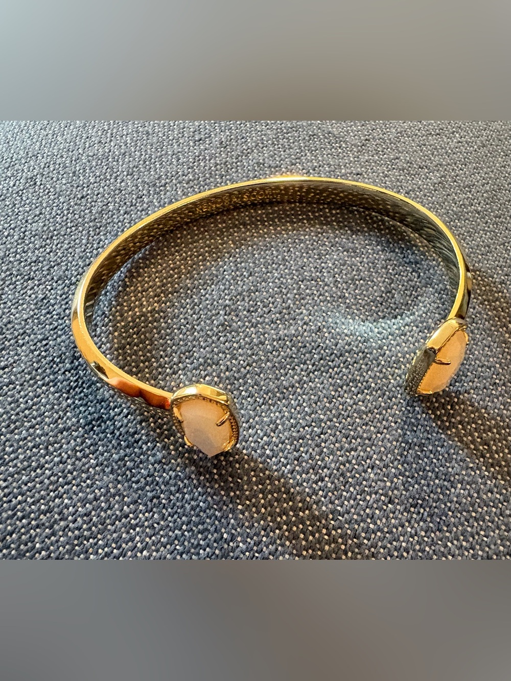 Authentic Kendra Scott Elton Bracelet - Gold/Ivory Mother of Pearl